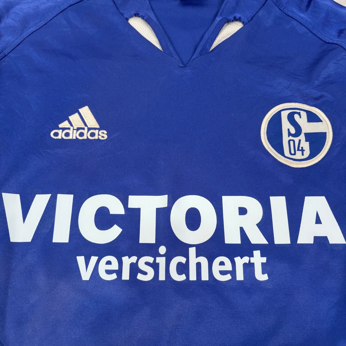 2005/06 FC Schalke Home Longsleeve Shirt - L - Kuranyi