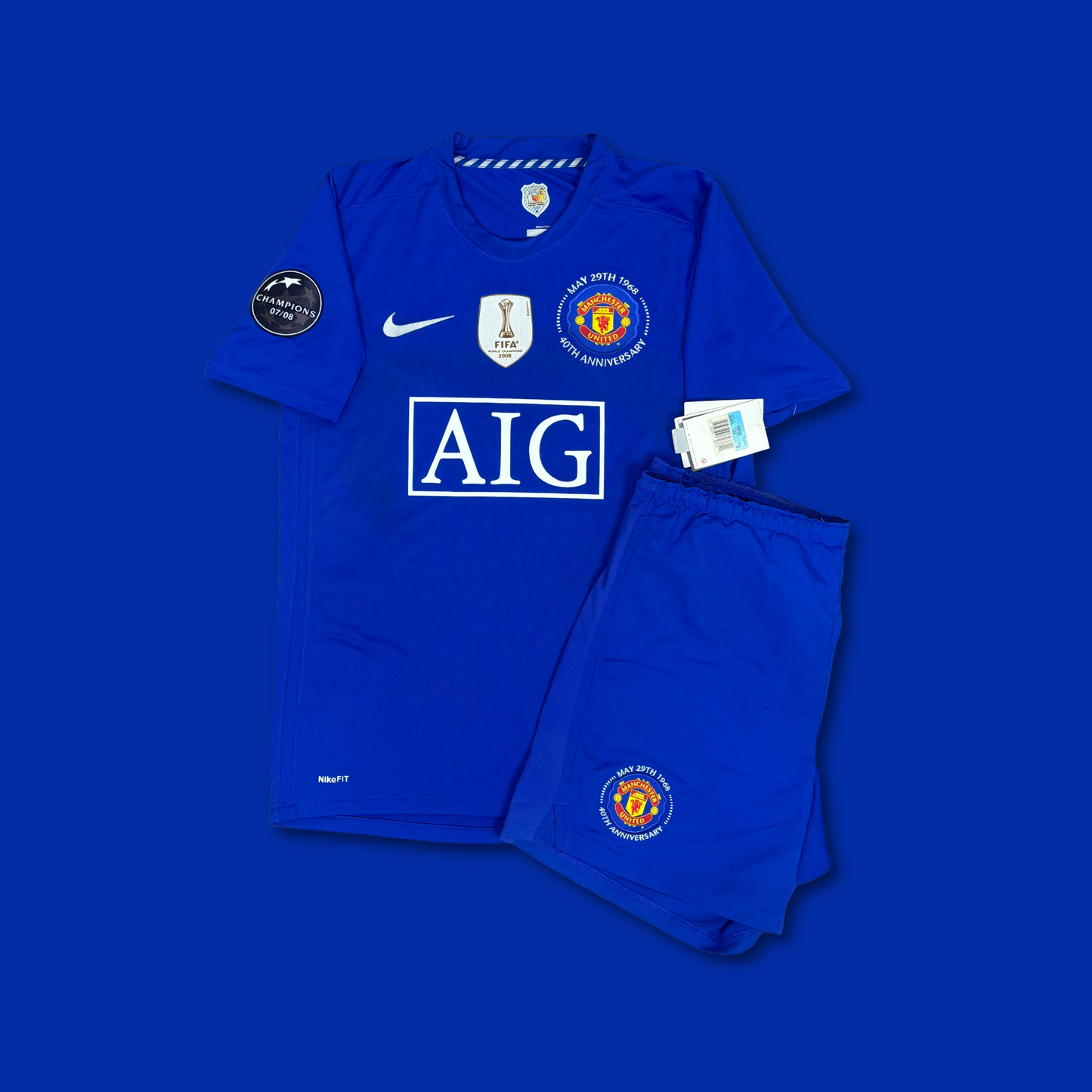 2008/09 Manchester United Third Home Shirt with Short - Ronaldo - New with Tag - M