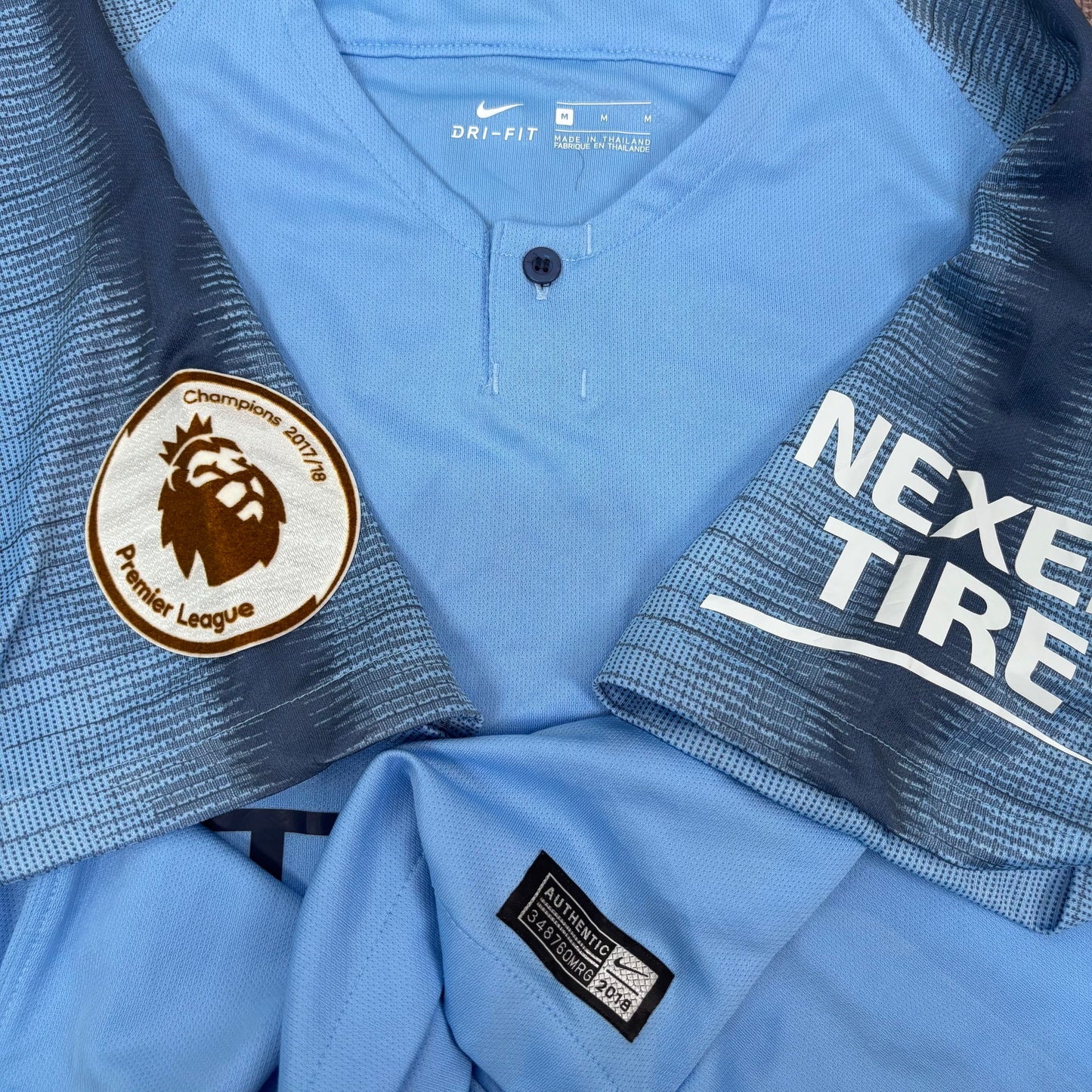 2018/19 Manchester City Home Shirt - Sane - M