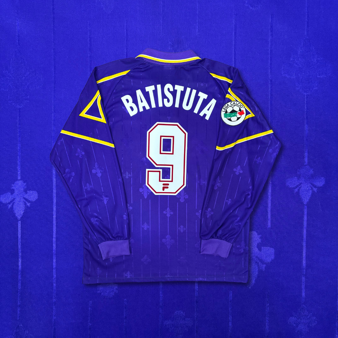 1997/98 Fiorentina Home Longsleeve Shirt - Batistuta - XL