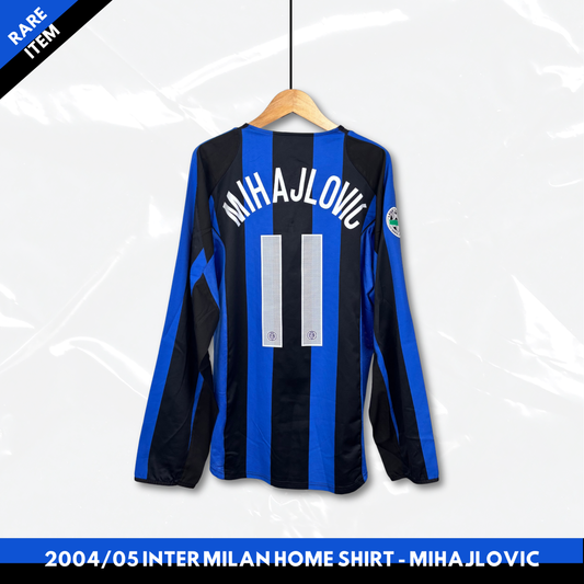 2004/05 Inter Milan Home Longsleeve Shirt - Mihajlovic - XL