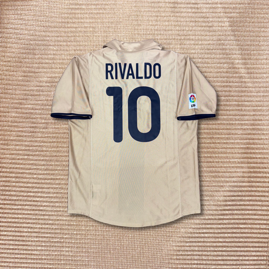 2001/02 Barcelona Away Shirt - Rivaldo - L