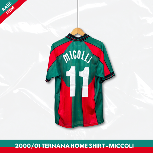 2000/01 Ternana Home Shirt - Miccoli - M