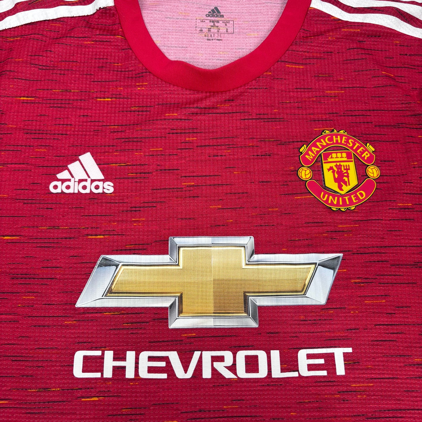 2020/21 Manchester United Home Shirt - Bruno Fernandes - Player Issue - XL