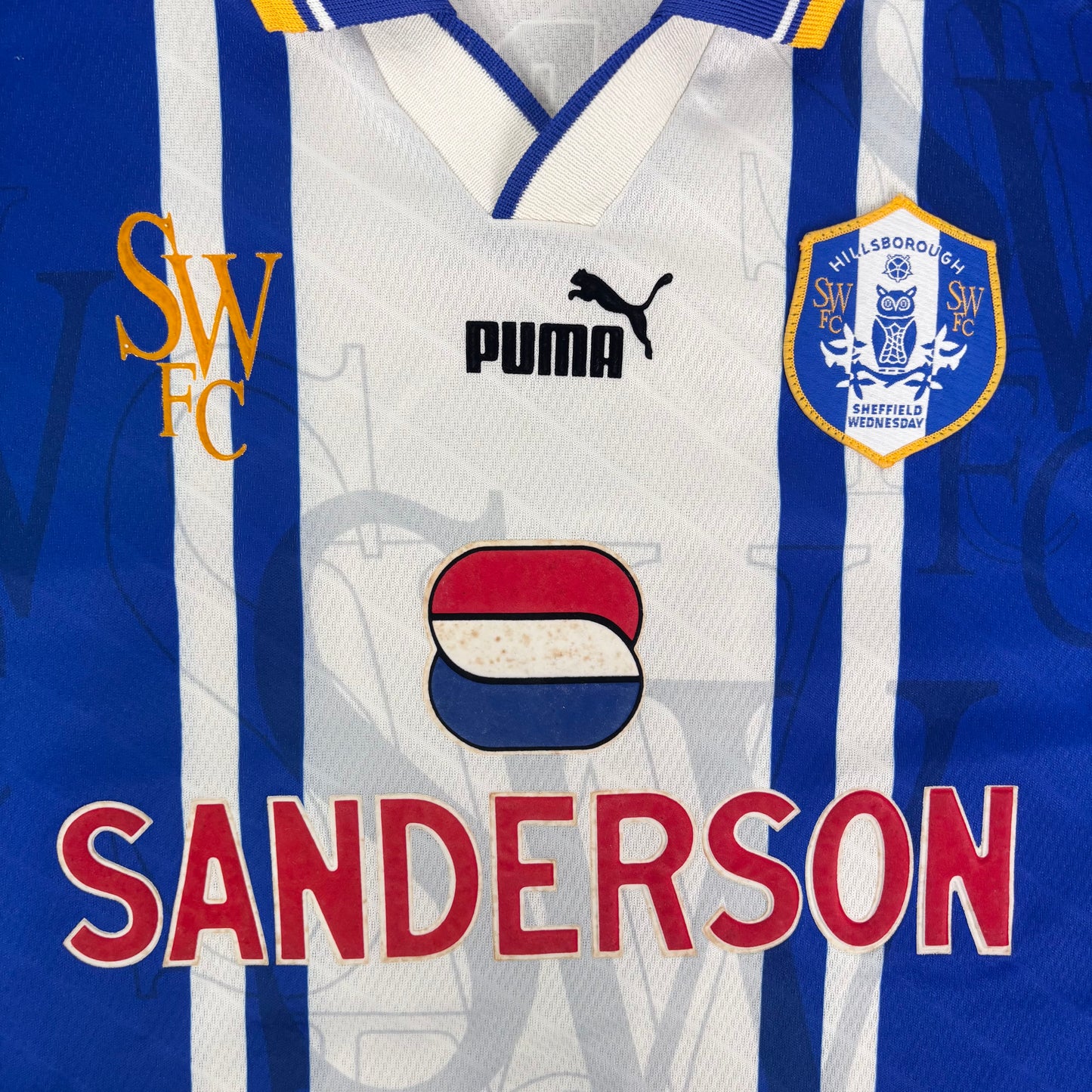 1995/96 Sheffield Wednesday Home Shirt - Carbone - L