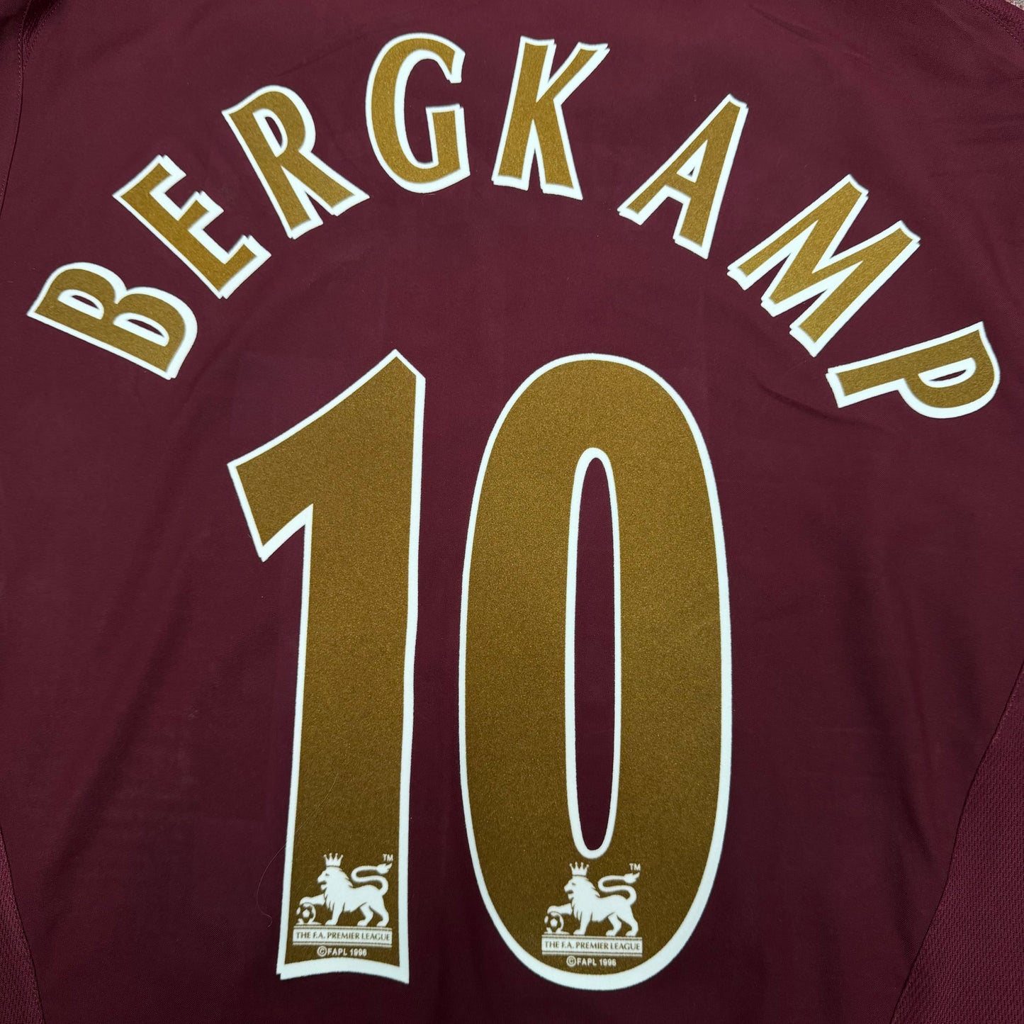 2005/06 Arsenal Home Shirt - Bergkamp - L