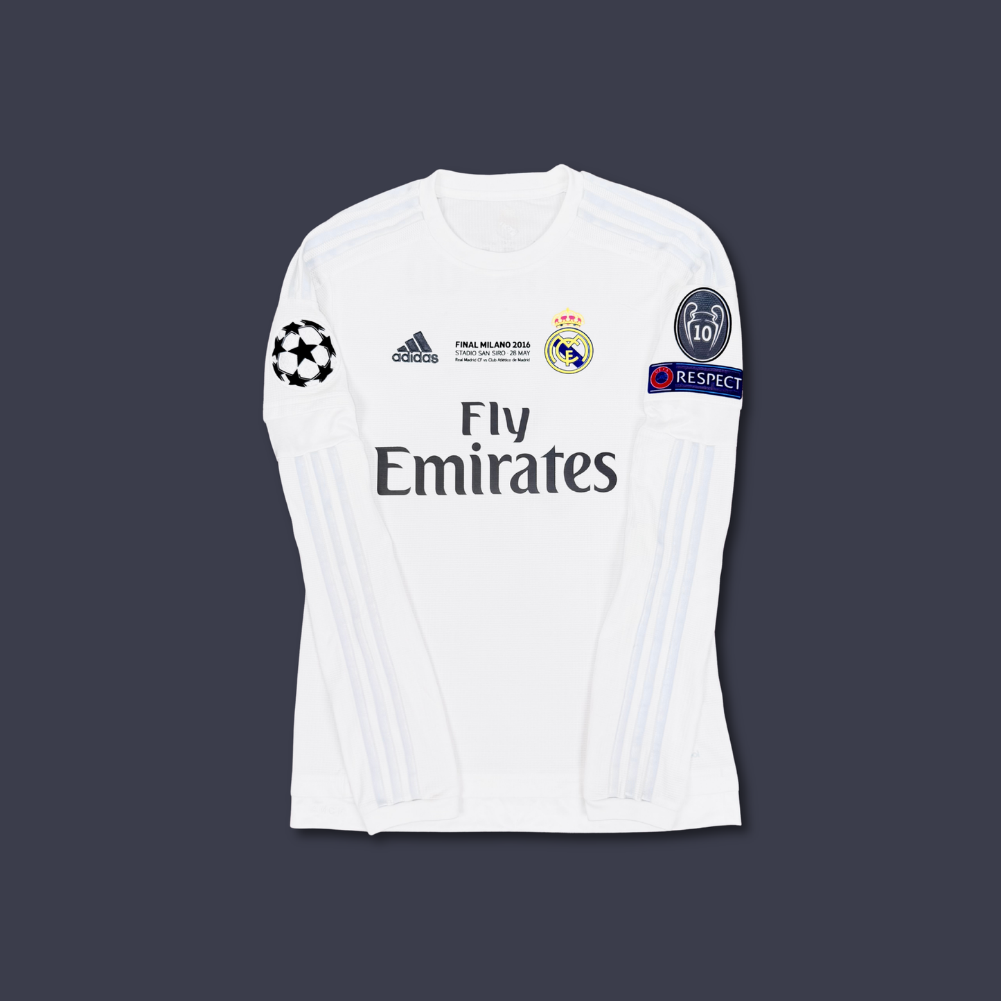 2015/16 Real Madrid Home Longsleeve Shirt - Cristiano Ronaldo - XS