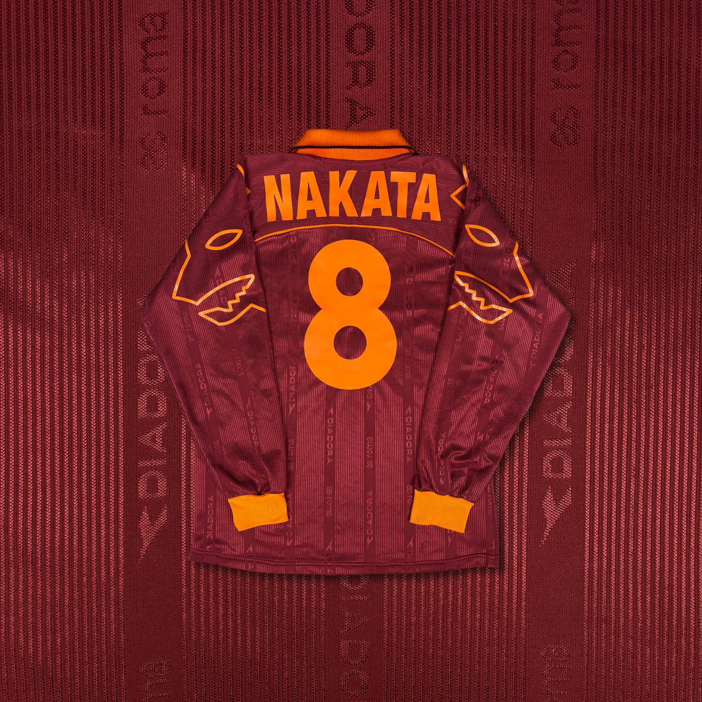 1999/00 AS Roma Home Longsleeve Shirt - Nakata - L