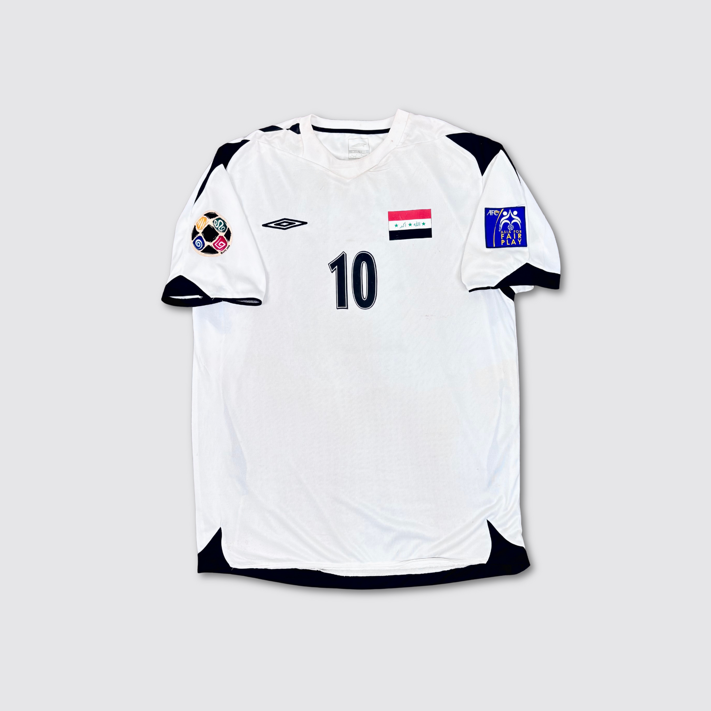 2006/07 Iraq Home Shirt - Match Worn - Younes - L