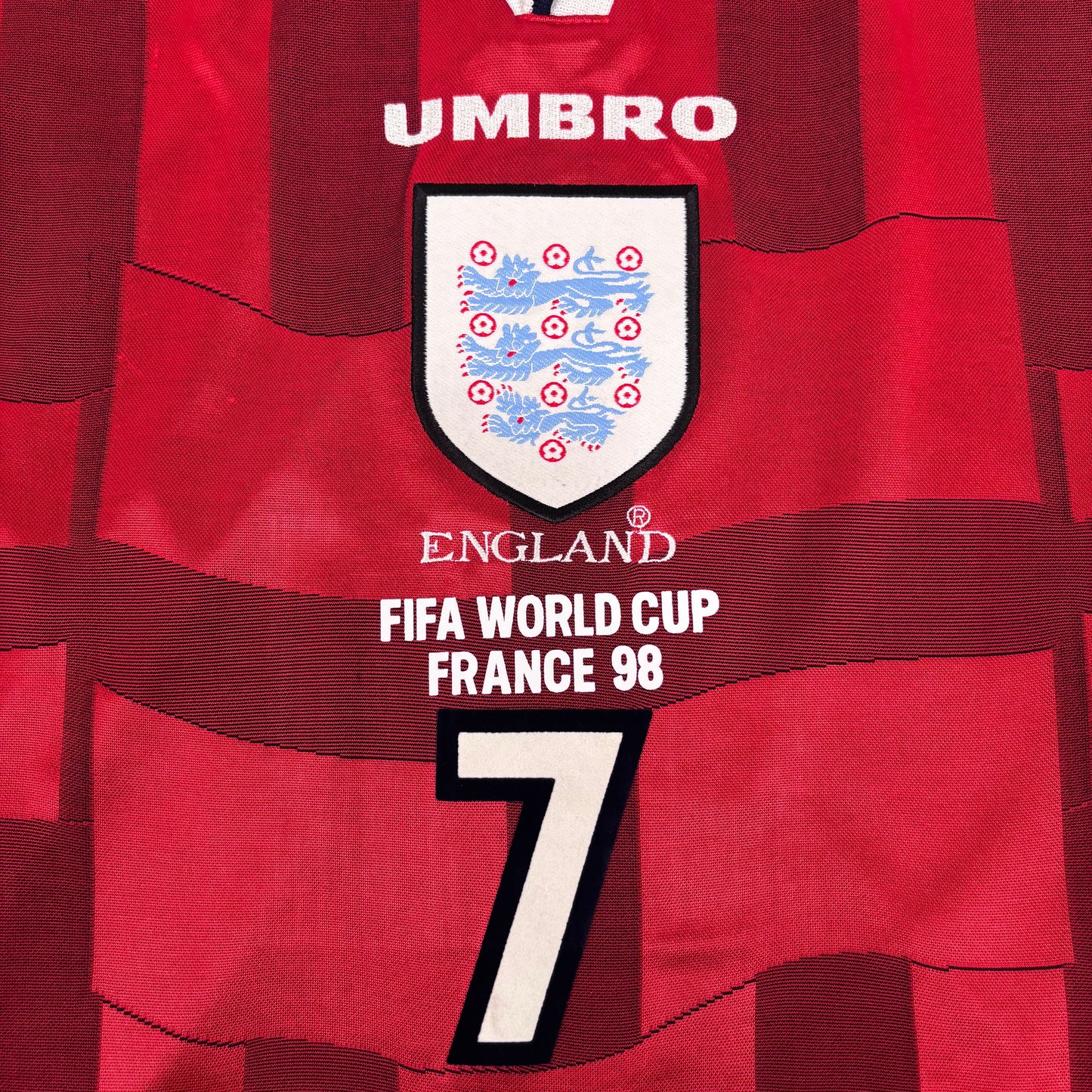 1998/99 England Away Shirt - Beckham - L