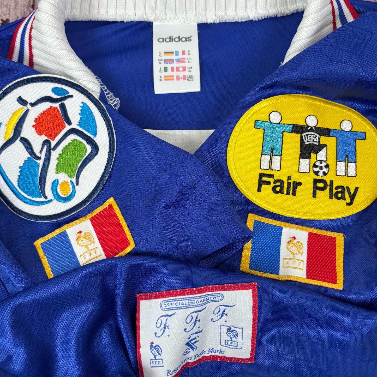 1996/97 France Home Shirt - Zidane - XL