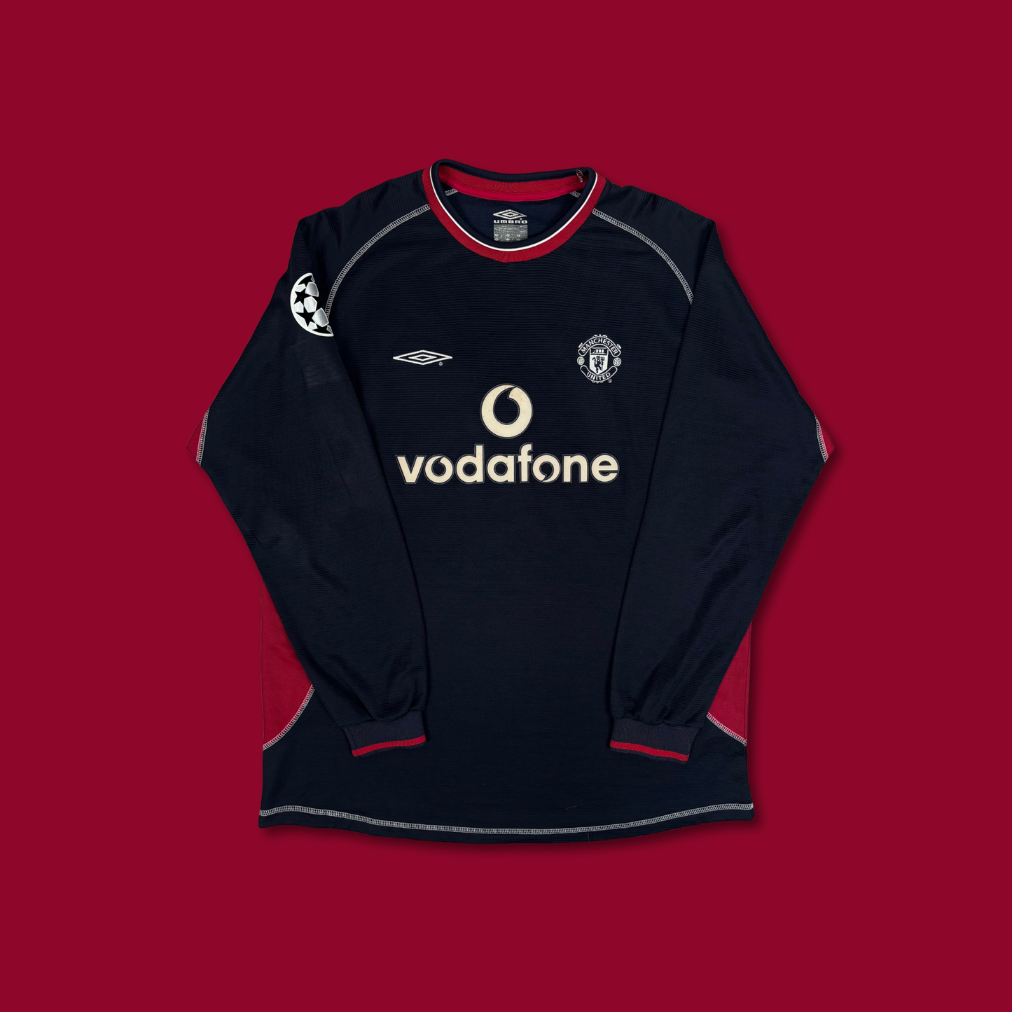 2000/01 Manchester United Third Longsleeve Shirt - Beckham - XL