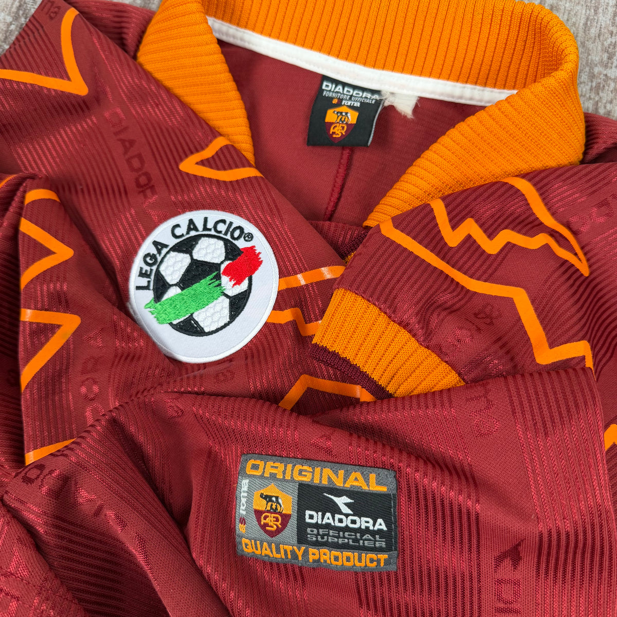 1998/99 AS Roma Home Shirt - Nakata - XL
