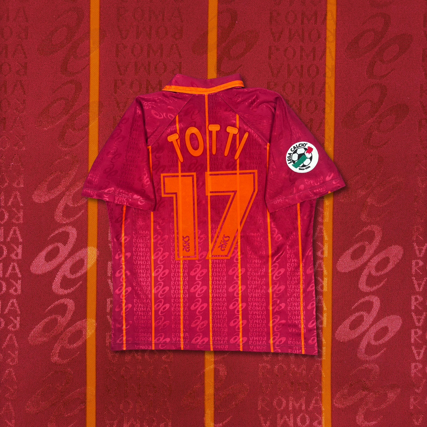 1996/97 AS Roma Home Shirt - Totti - L