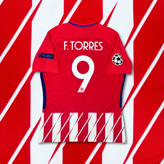 2017/18 Atletico Madrid Home Shirt - Player Issue - Torres - XL