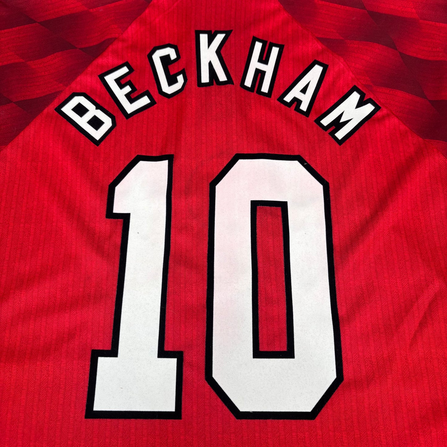 1996/97 Manchester United Home Longsleeve Shirt - Beckham - XL