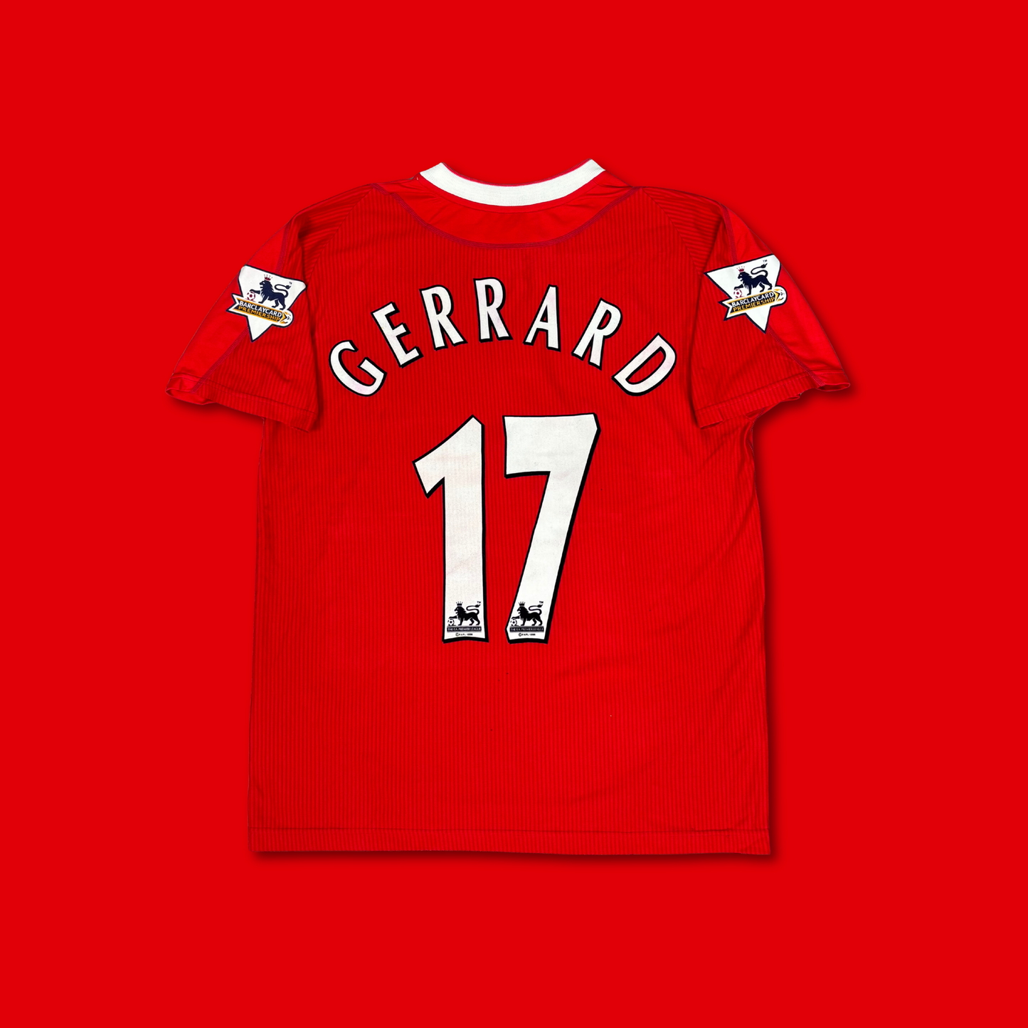 2002/03 Liverpool Home Shirt - Gerarrd - L