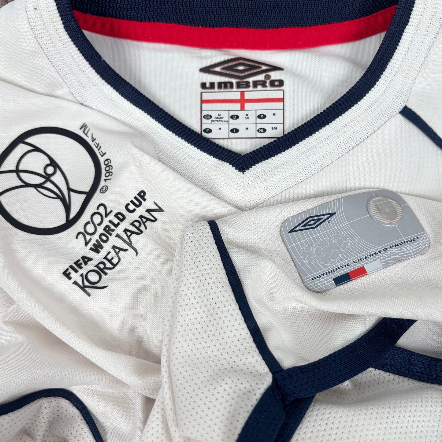 2001/02 England Home LongsleeveShirt - Owen - M