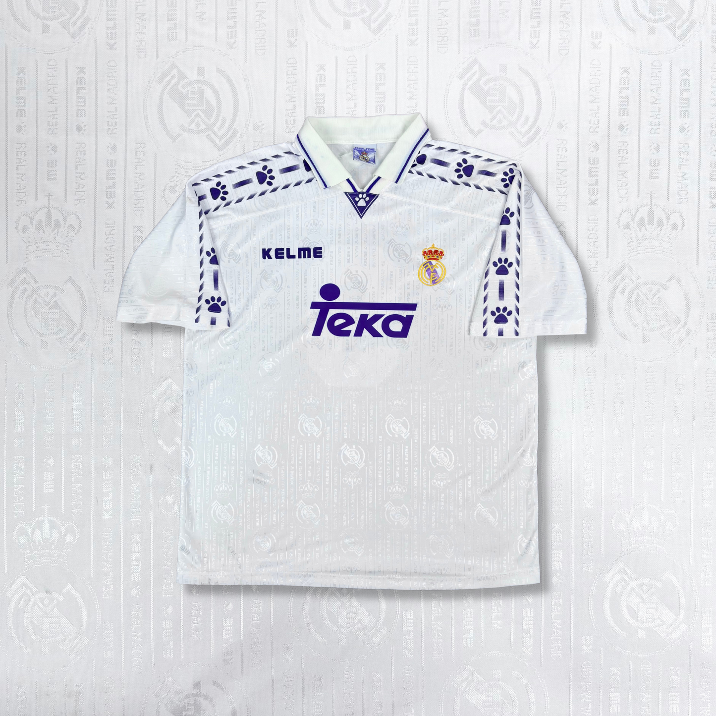 1996/97 Real Madrid Home Shirt - Suker - XL