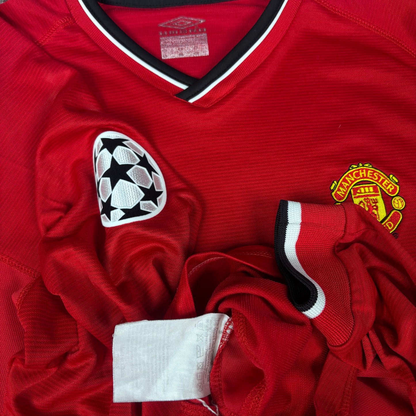 2000/01 Manchester United Home Longsleeve Shirt - Beckham - L