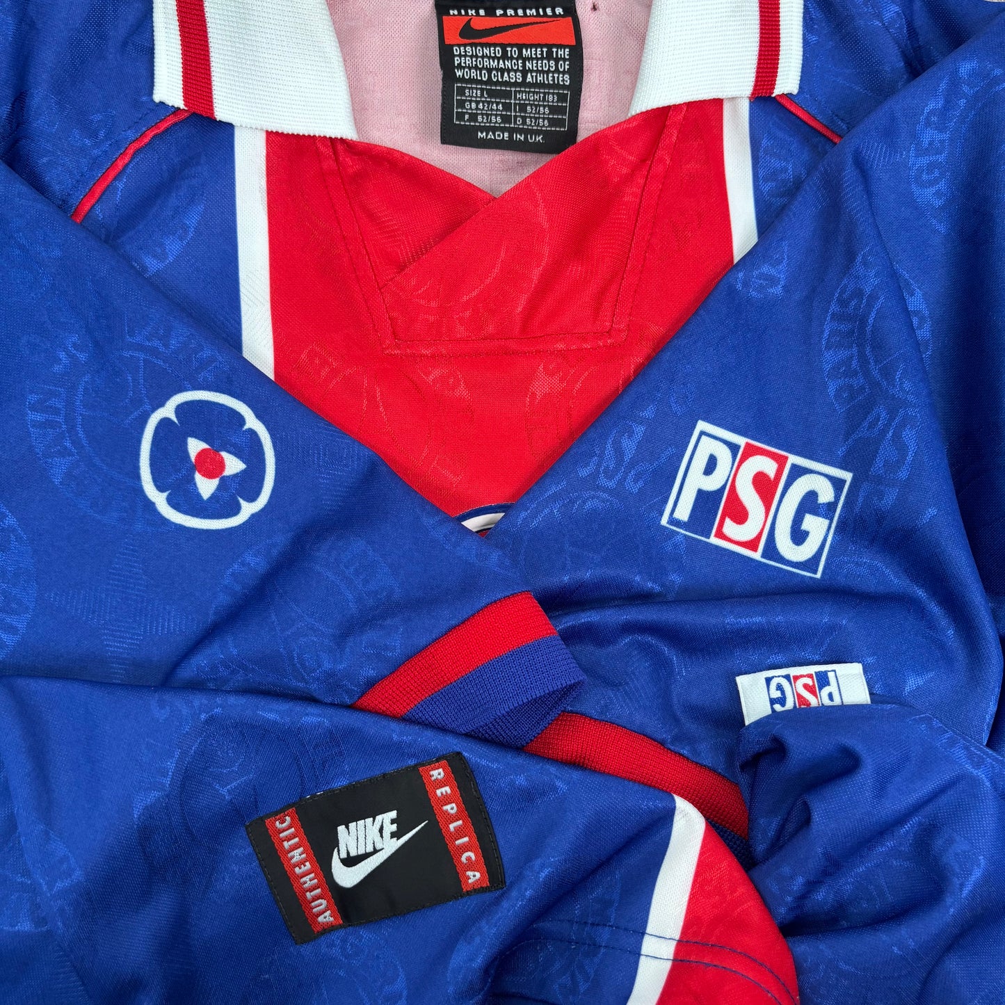 1996/97 Paris Saint Germain Home Shirt - L - Anelka