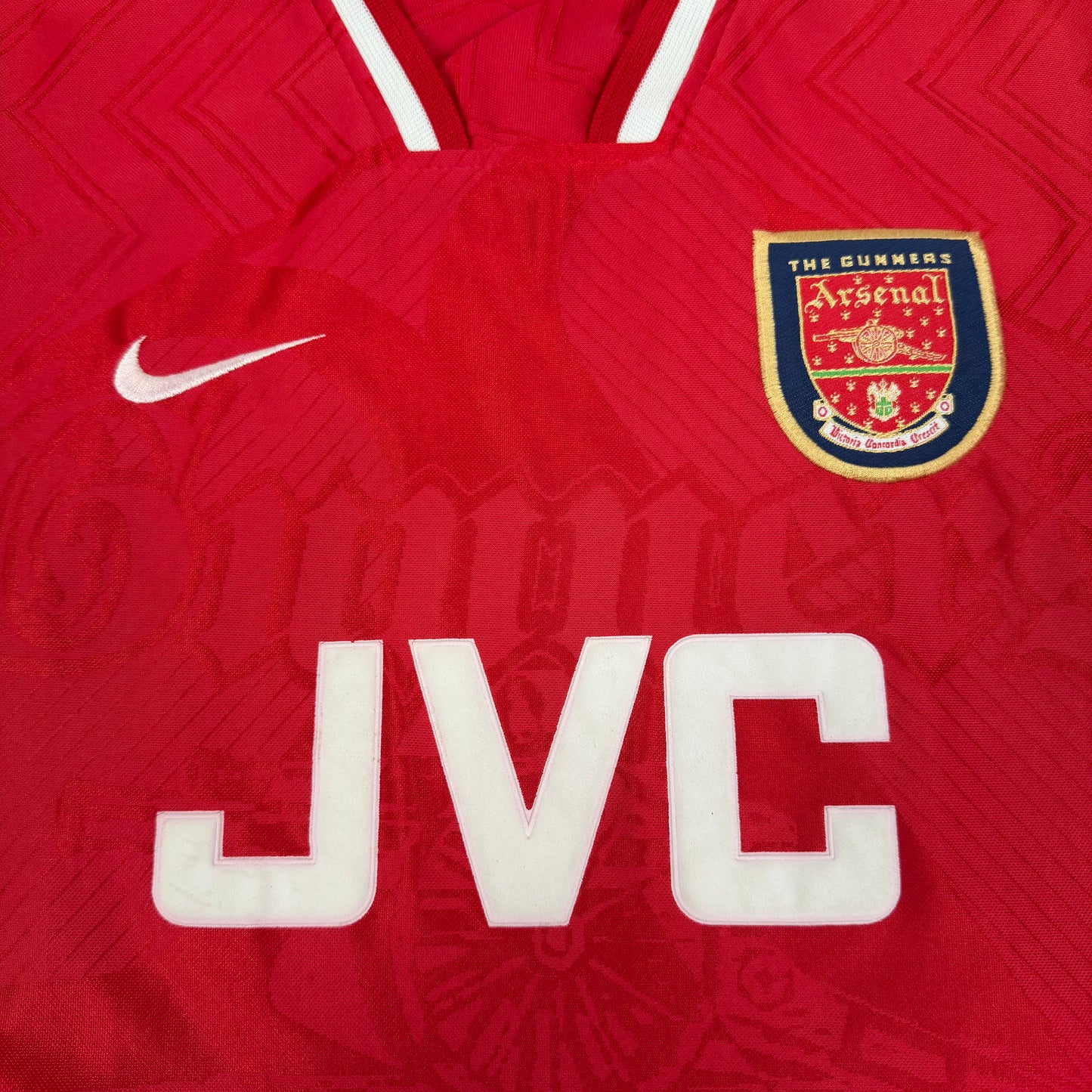 1996/97 Arsenal Home Longsleeve Shirt - Bergkamp - XL