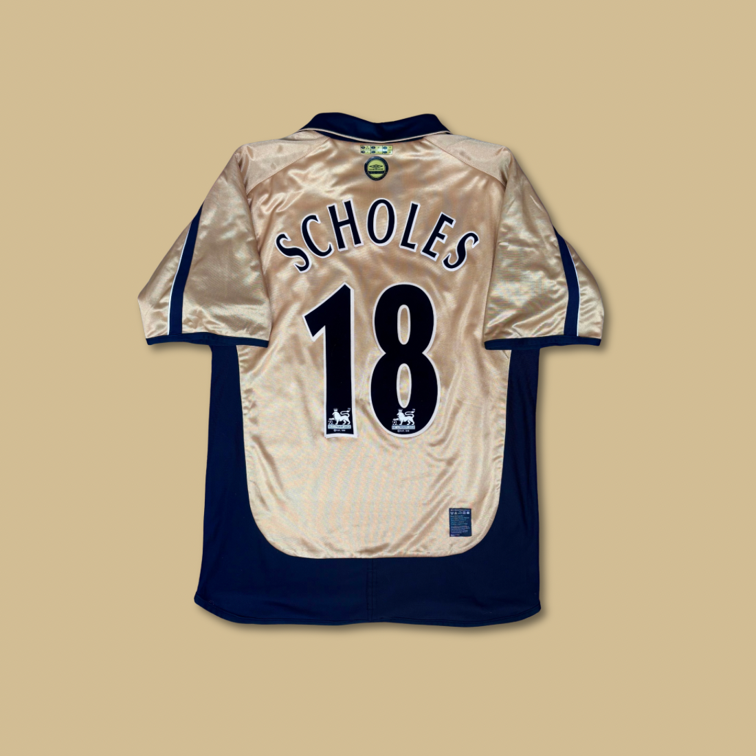 2001/02 Manchester Unitrd Centenary Shirt - Scholes - M