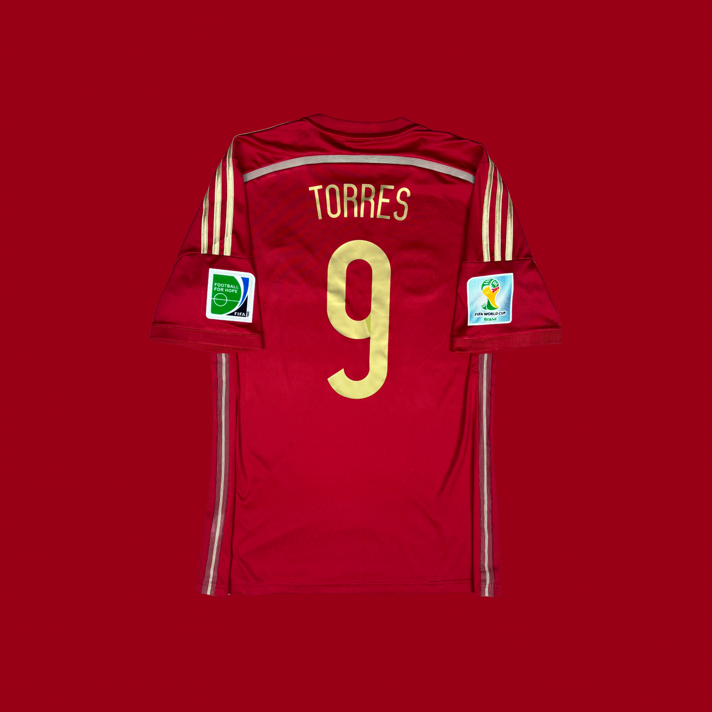 2014/15 Spain Home Shirt - Fernando Torres - M