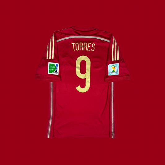 2014/15 Spain Home Shirt - Fernando Torres - M