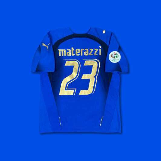 2006/07 Italy Home Shirt - Materazzi - M