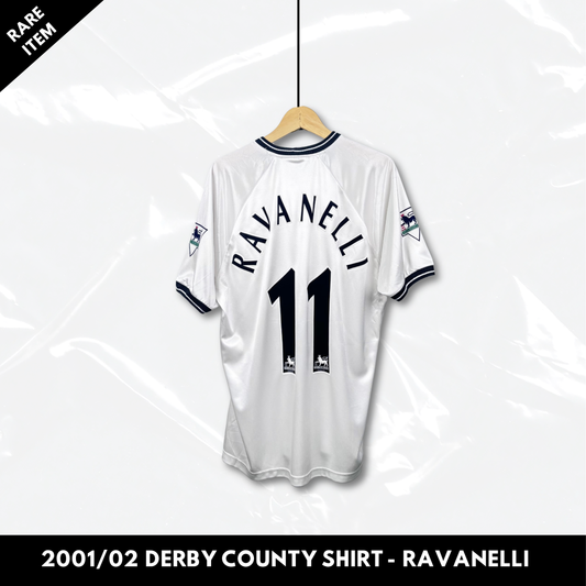 2001/02 Derby County Home Shirt - Ravanelli - L