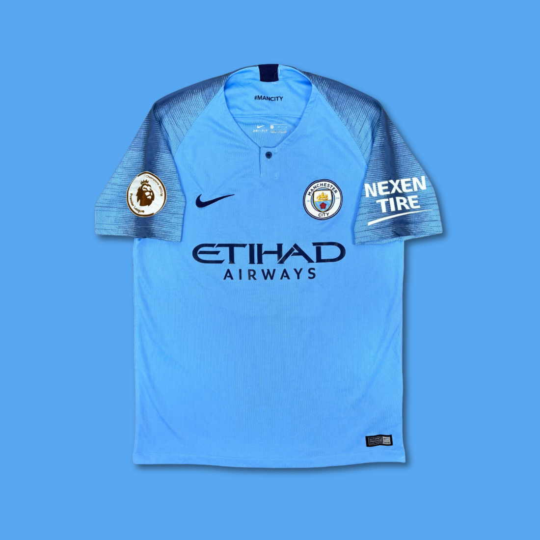 2018/19 Manchester City Home Shirt - Sane - M