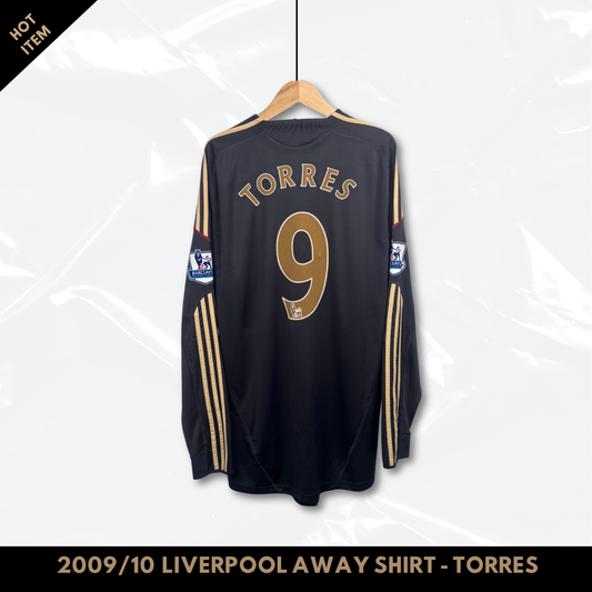2009/10 Liverpool Away Shirt - Torres - Longsleeve - XXL